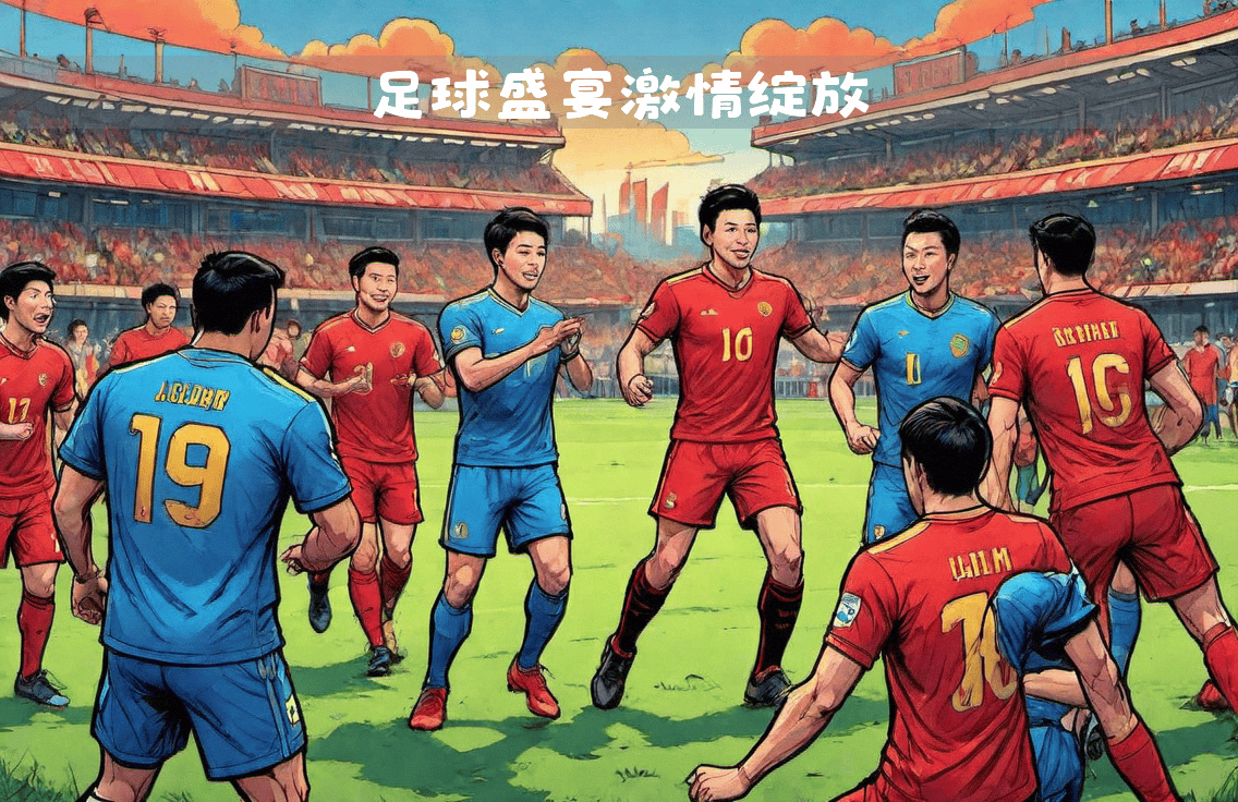 包含足球比赛现场人山人海，球队斗志昂扬的词条